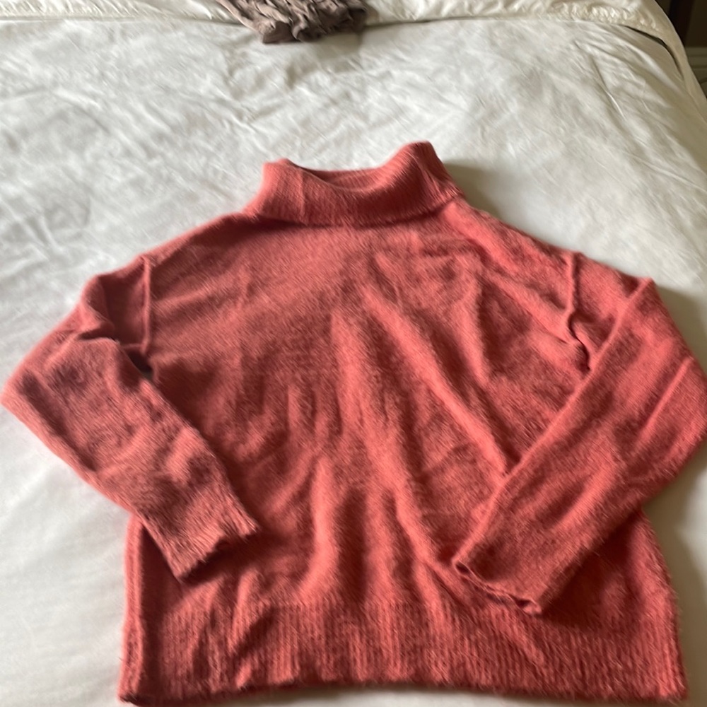 Coral turtle neck sweater by Caslon from Norstrom